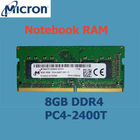 RAM Notebook DDR4 2400 8GB SODIMM ราคา 1090บาท Micron