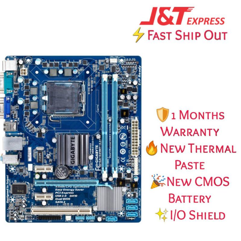 Gigabyte GA-G41MT G31MT DDR3 DDR2 LGA775 ซ็อกเก็ต 775 เมนบอร์ด mobo mainboard Asus