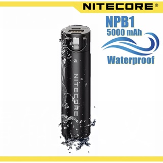 NITECORE NPB1 IP68 Rated กันน้ำ Mobile Power Bank ความจุสูง5000MAh QC3.0 Output Mobile Charger ได้รับการรับรองโดย CE&amp;FCC