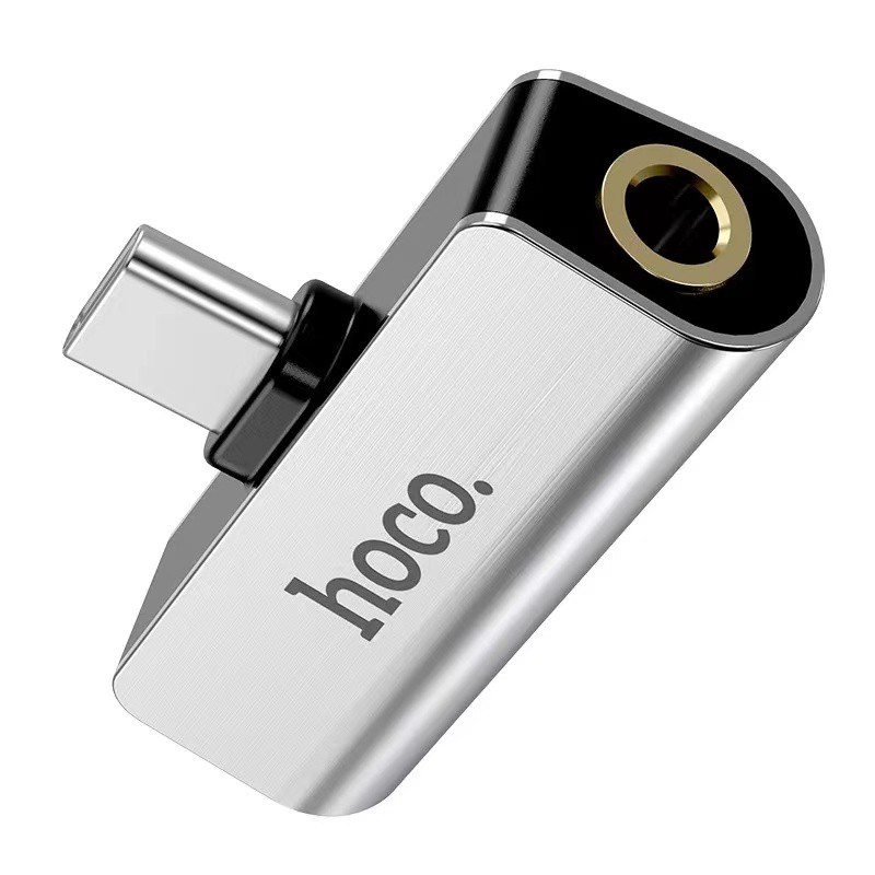 Hoco LS26 สายแปลง หูฟัง Adapter หัวแปลง เสียบสาย ชาร์จไฟ+หูฟัง Type C to 3.5 mm audio