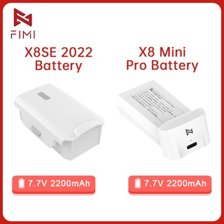 Original FIMI X8 Mini Pro Smart Battery 2200mAh Intelligent Flight LiPo 2S Battery For X8SE 2022 Drone Rc Drone Accessoi