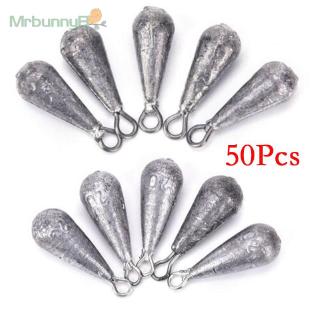 ตะกั่ว sinkers อุปกรณ์เสริมสําหรับตกปลา 50 ชิ้น 10 กรัม