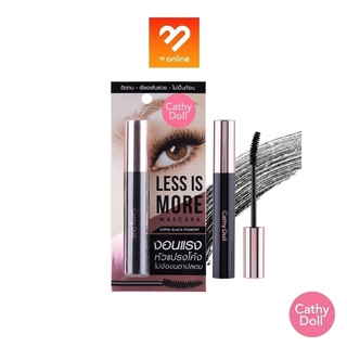 CATHY DOLL LESS IS MORE MASCARA 8g. เคที่ดอลล์ เลสอีสมอร์มาสคาร่า เนื้อเบาสบาย ไม่หนักตา