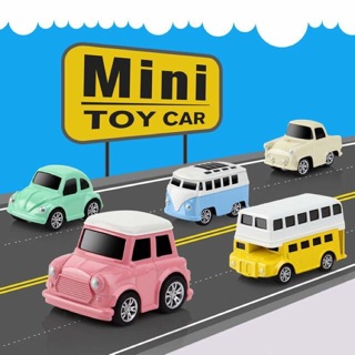 รถของเล่น Mini Toy Car แบบ PullBack 16 คัน