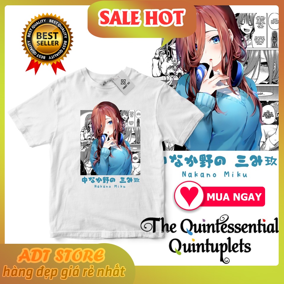 HOT Quintessential Quintuplets T-Shirt - Miku Nakano Anime Manga รุ่นใหม่สุดเท่
