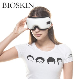 Bioskin เครื่องนวดรอบดวงตาไฟฟ้า แบบพกพา ด้วยความร้อน ความดันอากาศ การสั่นสะเทือน นวดบําบัด ดูแลดวงตา