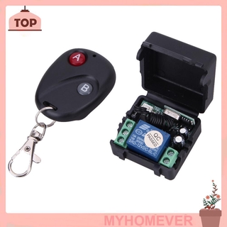 Myhomever สวิทช์รีโมทไร้สาย Dc12V 10A 433 Mhz และตัวรับสัญญาณ