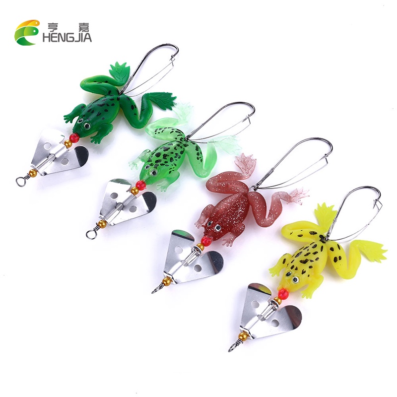 Hengjia เบ็ตตกปลา เหยื่อปลอมช่อน 6.2g เหยื่อตกปลาน้ำลอย เหยื่ออ่อน 9 ซม. เหยื่ออ่อน เหยื่อปลอมชะโด อุปกรณ์ตกปลา