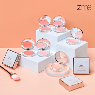 บลัชออน ปัดแก้ม ZME สวยๆ ละมุน เนื้อแมทและซิมเมอร์ มีให้เลือก6สี