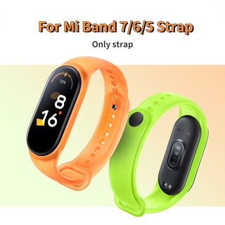 สายนาฬิกาข้อมือเรืองแสง สําหรับ Mi Band 7 Mi Band 6 Mi Band 5