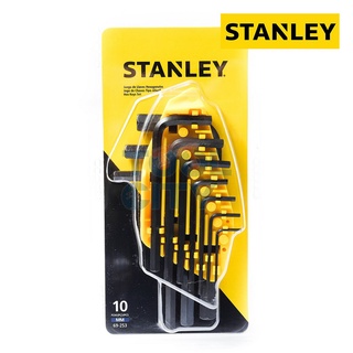 STANLEY 69-253 ชุดประแจ 6 เหลี่ยม 10 ชิ้น