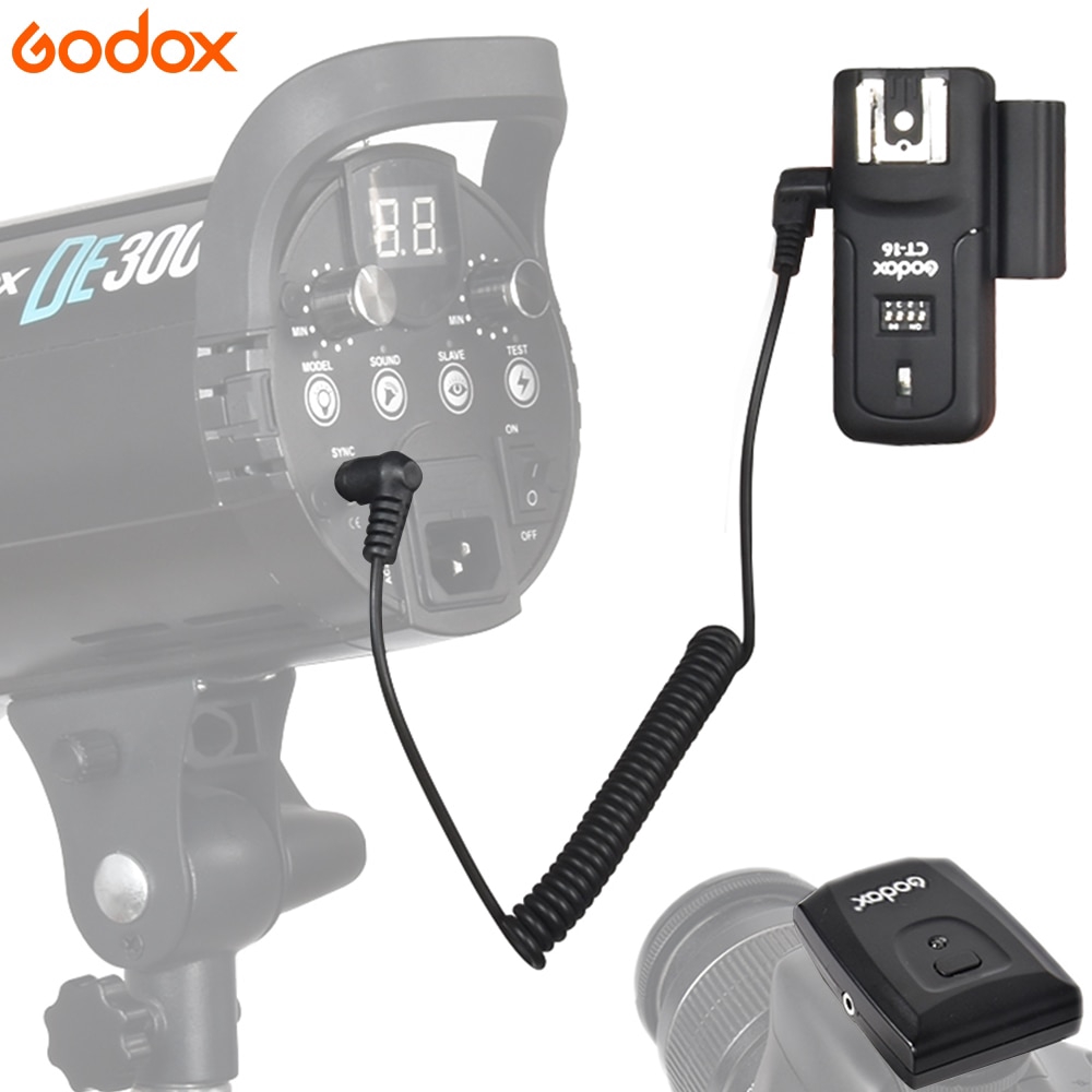 Godox CT-16 16 ช่องวิทยุไร้สายแฟลชทริกเกอร์เครื่องส่งสัญญา รูปที่ 5