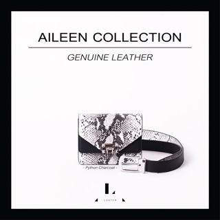 Aileen Belt Bag in Python Charcoal