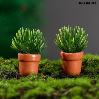 บ้าน❤กระถางต้นไม้เรซิ่น ขนาดเล็ก สําหรับตกแต่งสวน DIY 2 ชิ้น