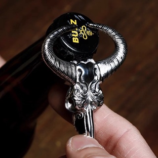 [Handmade] Bull Skull Bottle Opener ที่เปิดขวดกระทิง 84*55mm [สแตนเลส]