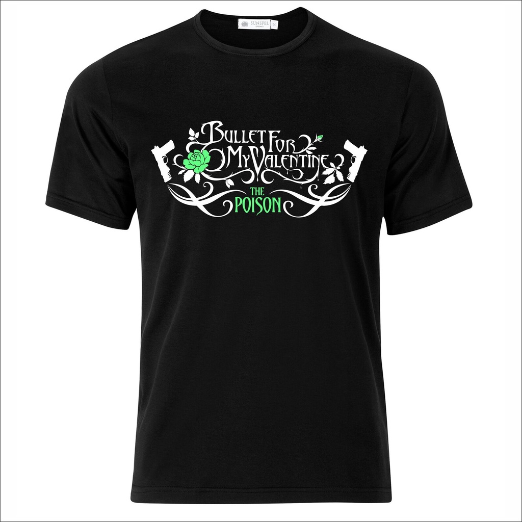 Good ยี่ห้อ Gildan Bullet สําหรับ My Valentine เสื้อยืด Music Rock Cotton Heavy Metal Soft Cotton Ts