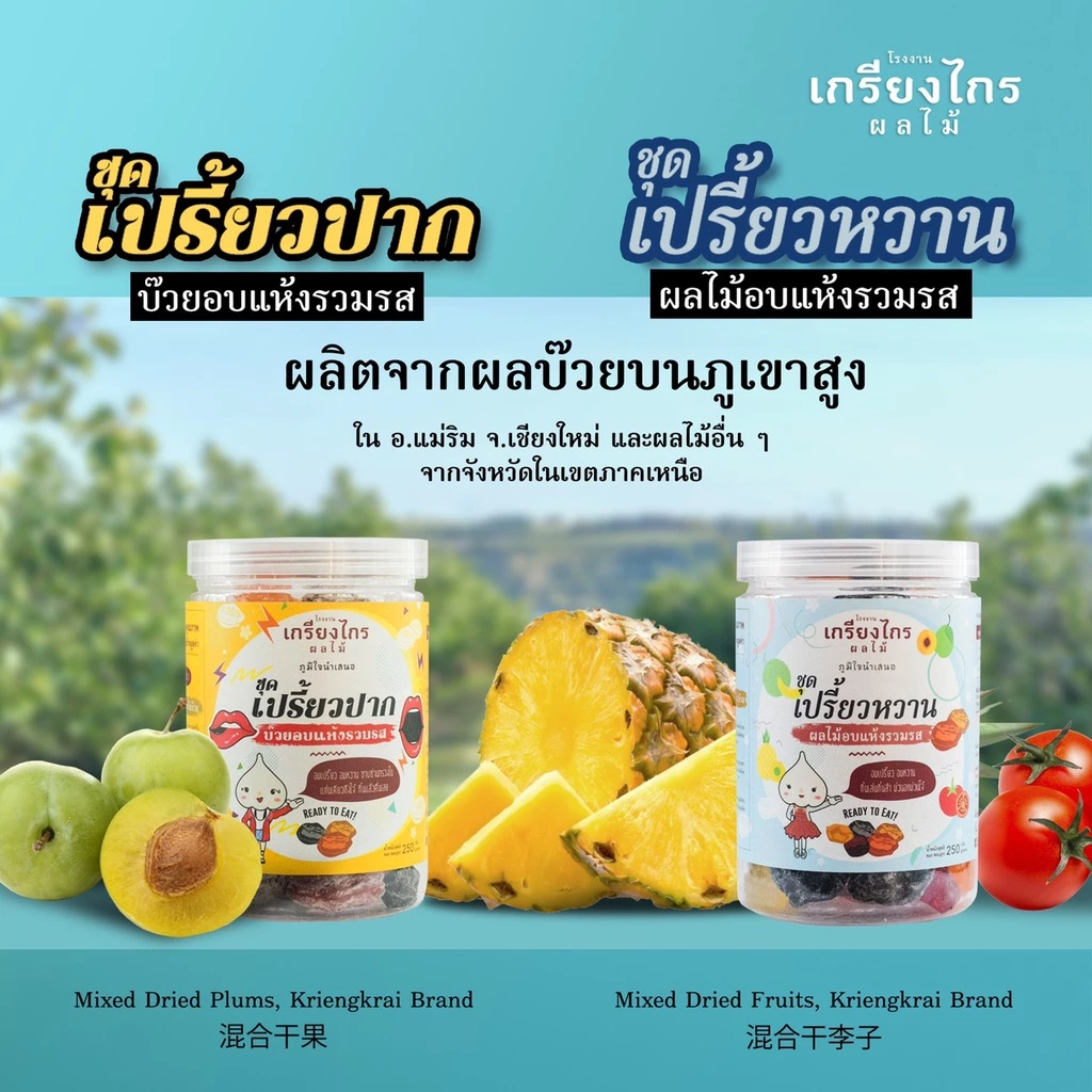 เปรี้ยวปาก-เปรี้ยวหวาน ผลไม้อบแห้งรวมรสของเกรียงไกรผลไม้ เปรี้ยวจี๊ดถึงใจ อร่อยด้วย...แก้ง่วงขณะขับรถด้วย thumbnail 8