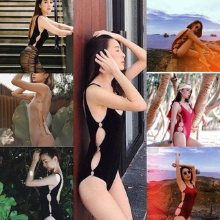 Bodysuit แต่งห่วงข้าง ผ้าเรย่อน