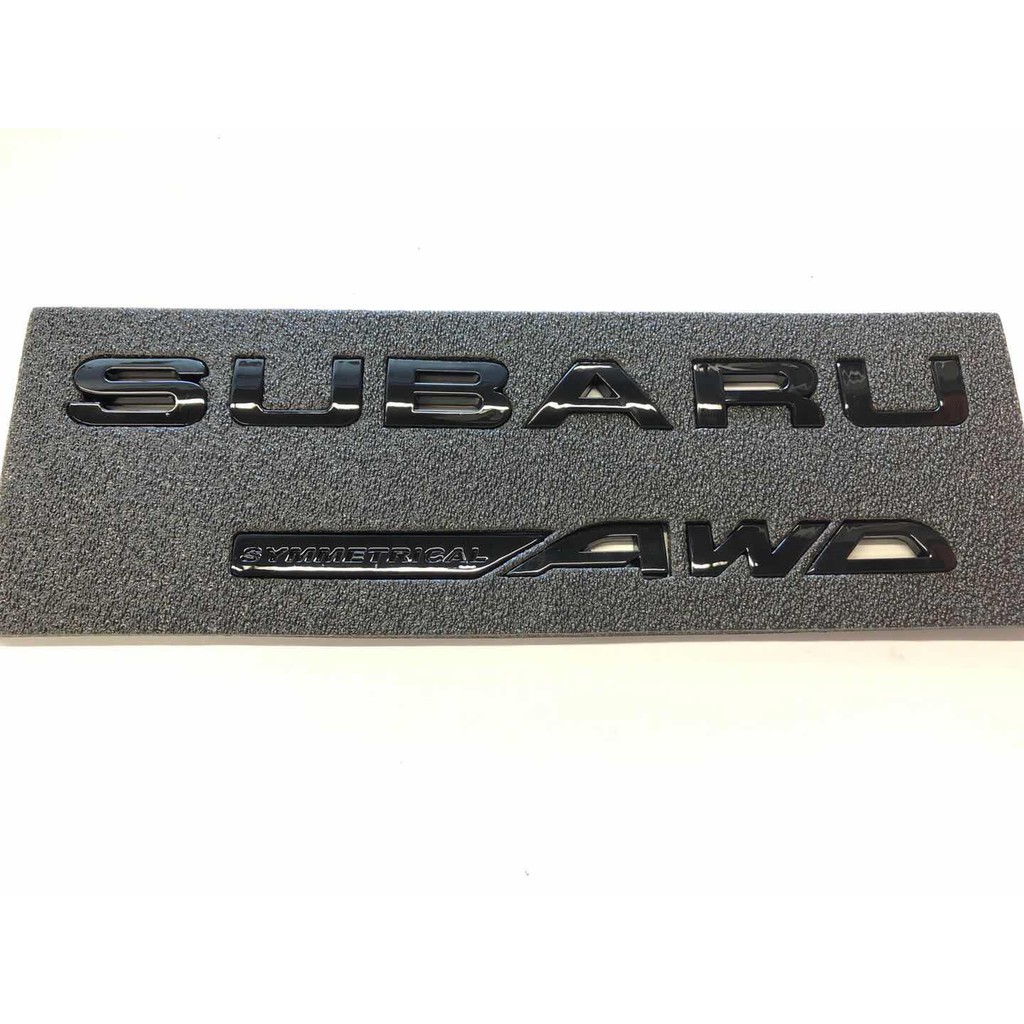 SUBARU SYMMETRICAL AWD EMBLEM โลโก้ MATTE UNIVERSAL