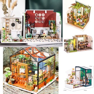 โมเดลบ้าน พร้อมส่งจากไทย บ้านตุ๊กตา DIY mini doll house