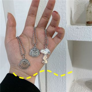 🌠พร้อมส่ง🌠~ สร้อยคอแก๊งนุ้งสนูปี้สแตนเลส Cute Little Snoopy Necklace ~