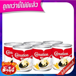 คาร์เนชัน ครีมเทียมข้นหวาน 388 กรัม x 6 กระป๋อง Carnation Sweetened Beverage Creamer 388 g x 6 Cans