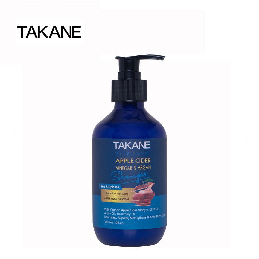 แชมพูปราศจากซัลเฟต Takane Apple Cider Vinegar & Argan Shampoo Detox Shampoo  แชมพูลดผมร่วง แชมพูปราศจากซิลิโคน