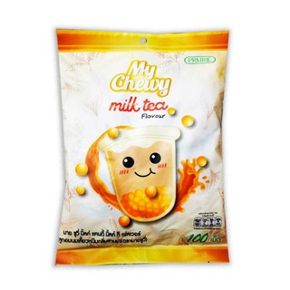 My Chewy Milk Tea Candy (ถุงใหญ่100เม็ด) ลูกอมรสชานม เคี้ยวหนึบ (360กรัม)