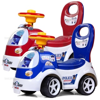 ราคา🔥SALE 🔥Police Sliding Car รถตำรวจ / รถขาไถ ลิขสิทธิ์ ขาไถ  มีเสียง มีไฟ มีกันหงายหลัง