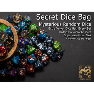 Mysterious Random Dice l Polyhedral Dice Set of 7 | RPG Dice Set | Dungeons and Dragons Dice | DnD Dice Set | D&amp;D Dice