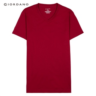 GIORDANO Online Exclusive เสื้อยืดผู้ชาย คอวี 1 แพ็ค 3 ชิ้น - Mens Solid V-neck Tees 01249015