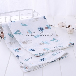 ผ้าห่อตัวเด็กแรกเกิด มัสลินคอตตอน 100% ขนาด 120*120 cm Muslin Baby towel