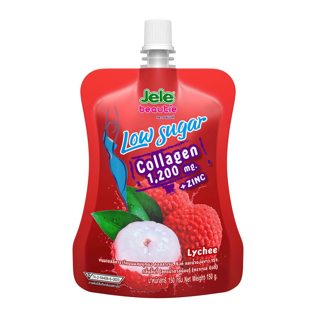 ⊕☃Jele เจเล่บิวตี้ Low Sugar ขนาด 150กรัม แพ็ค 3 (เลือกรสได้) - 6g ...
