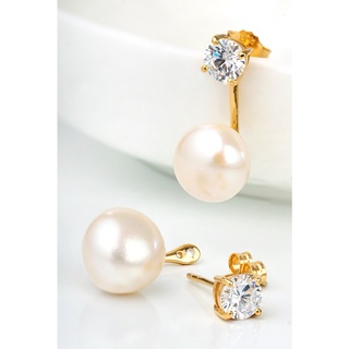 AR-Kang Collection***ต่างหูแฟชั่น ไข่มุก (เงินแท้92.5%)