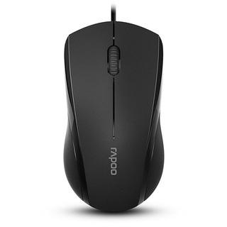 MOUSE (เมาส์) RAPOO MSN1200S - BK (MSN1200S-BK) BLACK เมาส์ไร้เสียง