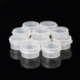 YU` 10Pcs Make Up Jar Mini Sample Bottle Sealing Pot Face Cream Container Portable