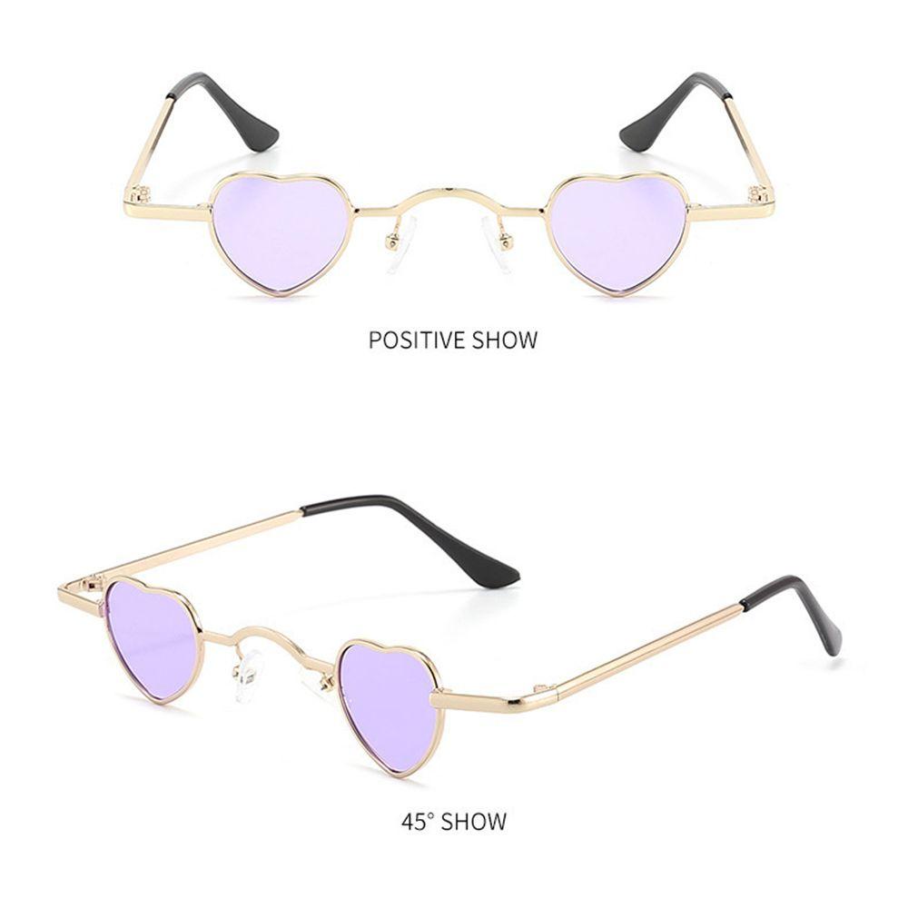 Susth แว่นตากันแดด กรอบโลหะ รูปหัวใจ สีแคนดี้ สไตล์ฮิปฮอป ย้อนยุค ราคา ถูกที่สุด ดีลบีเคเค แกลเลอรีภาพที่ 6