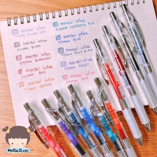 ❤️‍🔥 เหลือ 49.- ใช้โค้ด "6YUJCUT"❤️‍🔥 ปากกา Pentel Energel Infree รุ่นBLN75TL ปากกาเจล สีพื้นฐาน ขนาด 0.5mm (แบบแยกแท่ง)