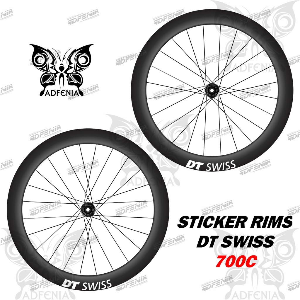 สติ๊กเกอร์รูปลอก ขอบ DT Swiss Road Bike Fixed Gear Sticker DT Swiss