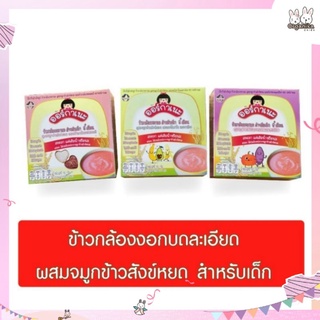 ข้าวกล้องงอกบดละเอียด สำหรับเด็กที่เริ่มฝึกรับประทานอาหารแบบโจ๊กและน้อง 6 เดือนขึ้นไปแบรนด์ Organeh