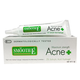 Smooth E Acne hydrogel 7g เจลแต้มสิว (เน้นลด สิวมีหัวที่โผล่ขึ้นมาให้เห็นแล้ว)