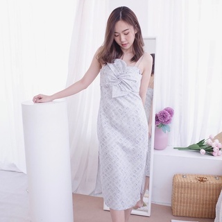 Phebe - ••Ava dress•• เดรสลินินคอตตอนทรงตรง ผ่าข้าง