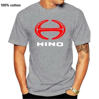 เสื้อยืดสีขาวเสื้อยืด ผ้าฝ้าย พิมพ์ลายโลโก้ Hino Truck สีดํา สีขาว สีเทา สําหรับผู้ชาย KMedpj43OFdigh56S-4XL