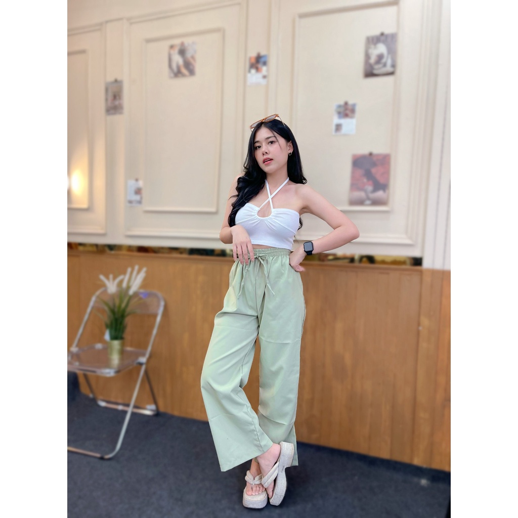 🌈SpinnyHouse🌈 สายเดี่ยว คล้องคอ เสื้อไปทะเล ‼️นางแบบใส่ในค้าจริง‼️ ผ้าร่อง น่ารักมากแม่ 🌈 รุ่น กุ๊งกิ๊ง L202D - รูปที่ 3