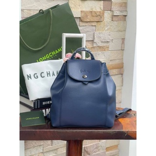 📮@2,150.-🔥🔥DISCOUNT 7 % +📍 (ส่งฟรี EMS)+(แถม Luggage Tag)🔥🔥💯Longchamp Le Pliage Cuir Xs Leather Backpack