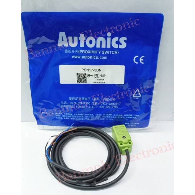 PSN17-5DN  ระยะจับ5 มม.การตรวจจับเซนเซอร์ NPN NO DC ไฟ10-30VDC3สายจับโลหะ
