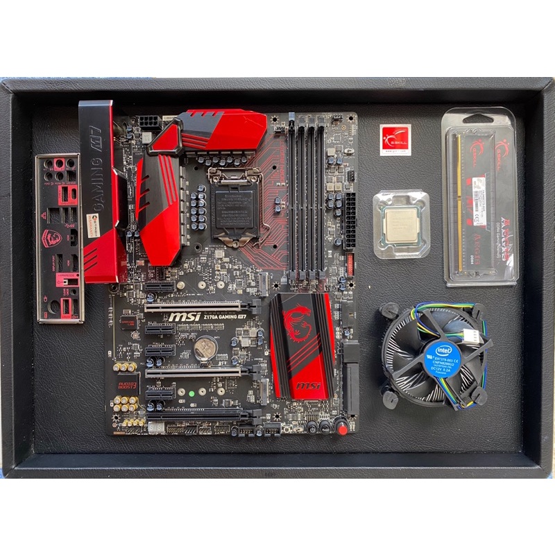 ชุดเมนบอร์ด 1151 (7 GPU)/MSI Z170A Gaming M7พร้อม cpu+ram