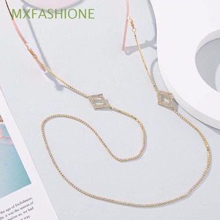 Mxfashione สายโซ่คล้องคอป้องกันการสูญหายสําหรับแว่นตาอ่านหนังสือสีทอง