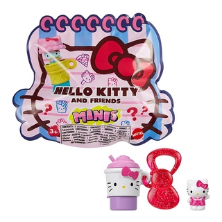 [2ชิ้น]Hello Kitty Sanrio Surprise Minis Figures 2 pc. ซานริโอ้ ฟิกเกอร์ ตัวปั๊ม พวงกุญแจ ที่เสียบดินสอ คิทตี้ GVB10