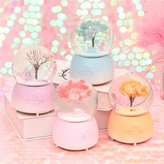 Snowball Music box กล่องดนตรีหิมะ คริสตัลบอล มีเสียงดนตรี แถมฟรี! ถ่าน AAA 3 ก้อน